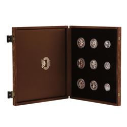 1982 Greece Pan European Olympic Games (9) Coin Silver Set