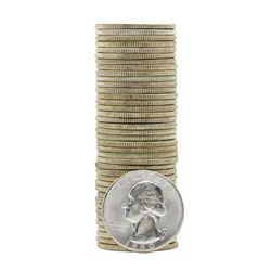 Roll of (40) 1960 Brilliant Uncirculated Washington Quarters