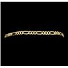 Image 1 : 14KT Yellow Gold Figaro Bracelet