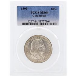 1893 Columbian Centennial Commemorative Half Dollar Coin PCGS MS64