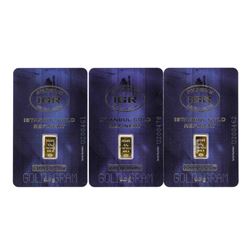 Set of (3) 0.5 Gram Istanbul Gold Refinery Cards
