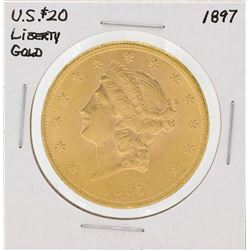 1897 $20 Liberty Head Double Eagle Gold Coin