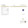 Image 4 : Platinum 6.78ct GIA Certified Tanzanite and Diamond Pendant with Chain