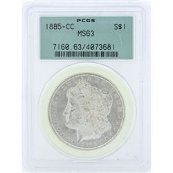 1885-CC $1 Morgan Silver Dollar Coin PCGS MS63