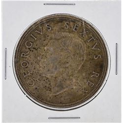 1948 South Africa 5 Shillings Silver Coin