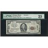Image 1 : 1929 $100 National Bank Chicago Note Charter # 13674 PMG VF25