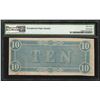 Image 2 : 1864 $10 The Confederate States of America Note T-68 PMG Choice Uncirculated 63E