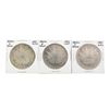 Image 1 : Set of (3) Mexico 8 Reales Silver Coins
