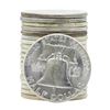 Image 2 : Roll of (20) 1963 Brilliant Uncirculated Franklin Half Dollar Coins