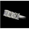 Image 2 : 14KT White Gold 2.95ctw Diamond Ring