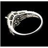 Image 3 : 14KT White Gold 2.23ctw Black Diamond Ring