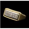 Image 2 : 14KT Two Tone Gold 0.29ctw Diamond Ring