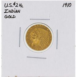 1910 $2 1/2 Indian Head Quarter Eagle Gold Coin