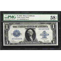 1923 $1 Silver Certificate Note PMG Choice About Uncirculated 58EPQ