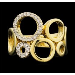 14KT Yellow Gold 0.25ctw Diamond Ring