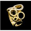 Image 4 : 14KT Yellow Gold 0.25ctw Diamond Ring