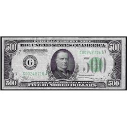 1934A $500 Federal Reserve Note Chicago