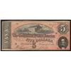 Image 1 : 1864 $5 The Confederate States of America Note