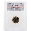 Image 1 : 2002 1/2 Sovereign England Shield Gold Coin PCGS MS68