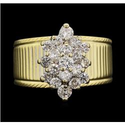 14KT Yellow Gold 0.96ctw Diamond Ring
