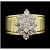 Image 1 : 14KT Yellow Gold 0.96ctw Diamond Ring