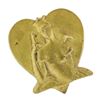 Image 1 : Circa 1950 Queen of Hearts Medal Cast Bronze