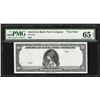 Image 1 : 1929 American Bank Note Company Test Note 10 Units PMG Gem Uncirculated 65EPQ