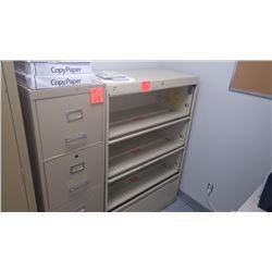 4 door metal lateral file cabinet w/4 drawer file cabinet