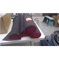 4 small rolls of neoprene runner