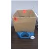Image 1 : Box of air hose, electrical cord, vacuum hose and arge water jug