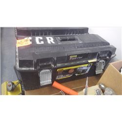 Large Flat Max Stanley tool box with various tools