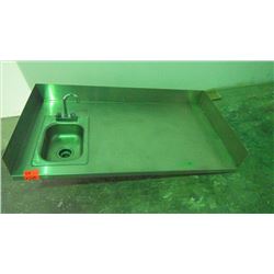 Stainless steel counter bar sink