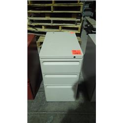 3 drawer grey cabinet