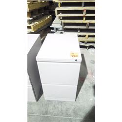 2 drawer grey file cabinet
