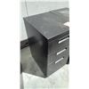 Image 2 : 3 drawer black lateral file cabinet
