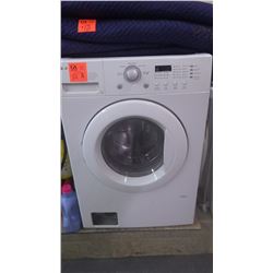 LG front load washer stainless steel drum with hamper and detergent