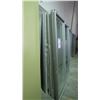Image 2 : Approximately 8 glass panels/sliding doors with aluminum frames on rollers
