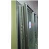 Image 3 : Approximately 8 glass panels/sliding doors with aluminum frames on rollers