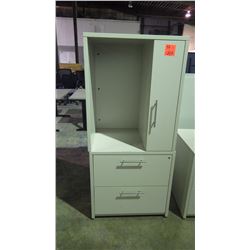 Office cabinet with 2 drawer file cabinet