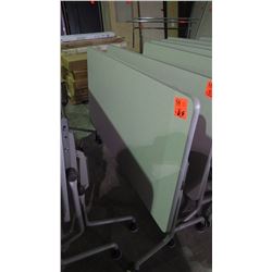 Tilting table/desk on wheels