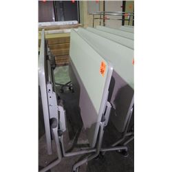 Tilting table/desk on wheels