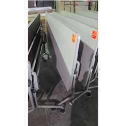 Tilting table/desk on wheels