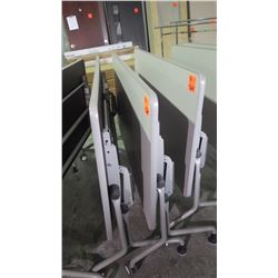 Tilting table/desk on wheels