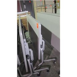 Tilting table/desk on wheels