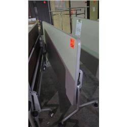 Tilting table/desk on wheels