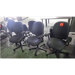 Set of 5 high end boardroom chairs