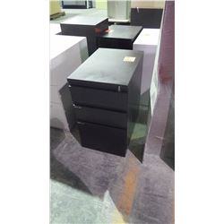 3 drawer black cabinet