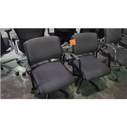 2 office chairs on wheels