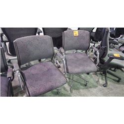 2 office chairs on wheels