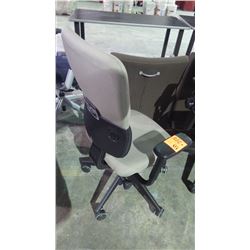 Office arm chair on wheels